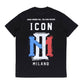 Icon 7 Regular Crew T-Shirt (Black)