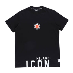 Icon 4 Regular Crew T-Shirt (Black)