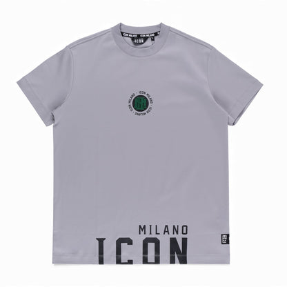 Icon 4 Regular Crew T-Shirt (Light Grey)