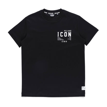 Icon 9 Regular Crew T-Shirt (Black)