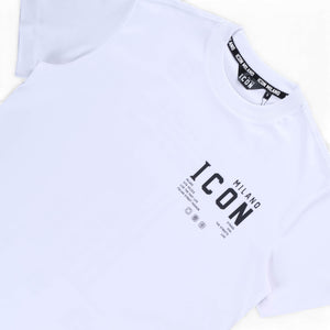 Icon 9 Regular Crew T-Shirt (White)