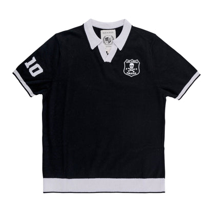 Orlando Pirates Knitted SS Golfer Jersey (Black)