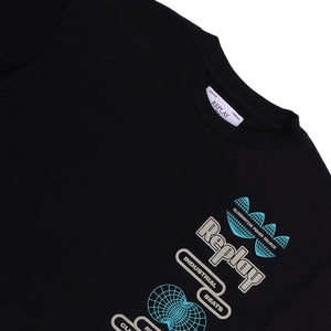 System Oversized T-Shirt (Black)