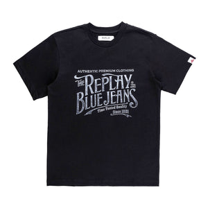 Authentic Blue Regular T-Shirt (Black)