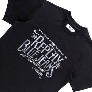 Authentic Blue Regular T-Shirt (Black)
