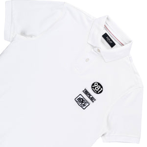 Flame 981 Golf Shirt (White)